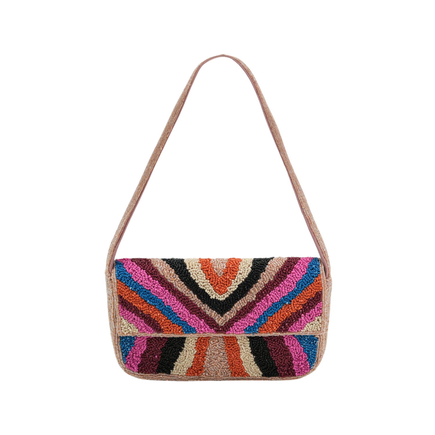 Multicolor Handcrafted Beaded Shoulder Bag